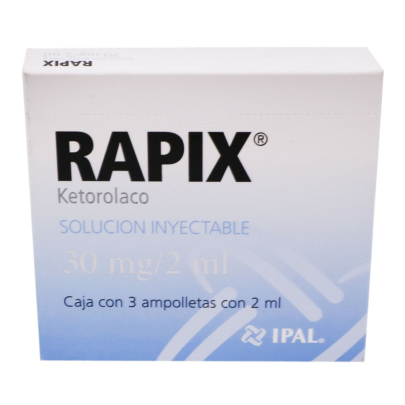 Rapix 30 Mg / 2 Ml 2 Ml 3 Ampolletas 7501314703814