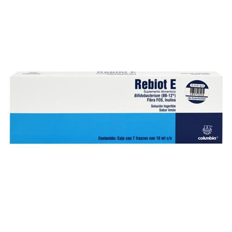 Rebiot E 10 Ml 7 Frasco Oral Suplemento Alimenticio