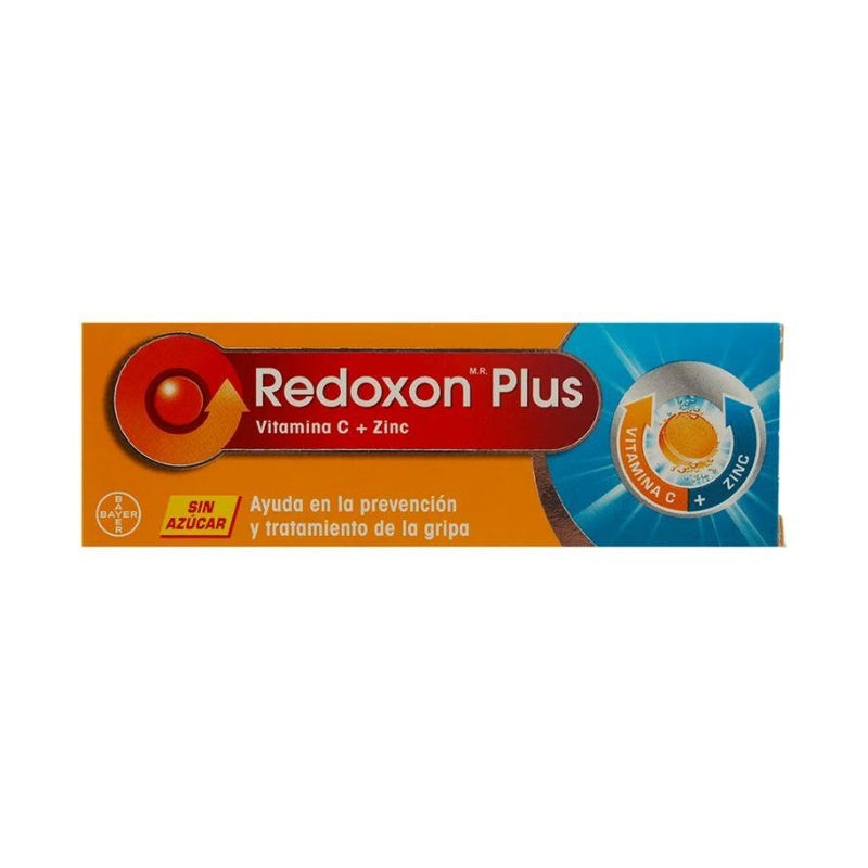 Redoxon Plus Naranja 10 Tabletas Efervecente Suplemento Alimenticio