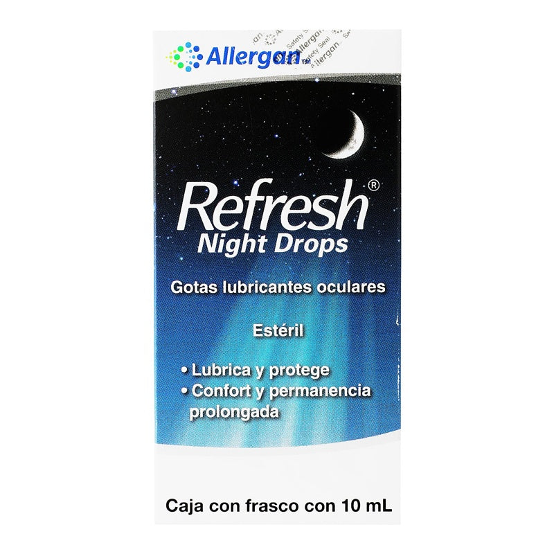 Refresh Night Drops Lubricante Naranja 10 Ml Gotas