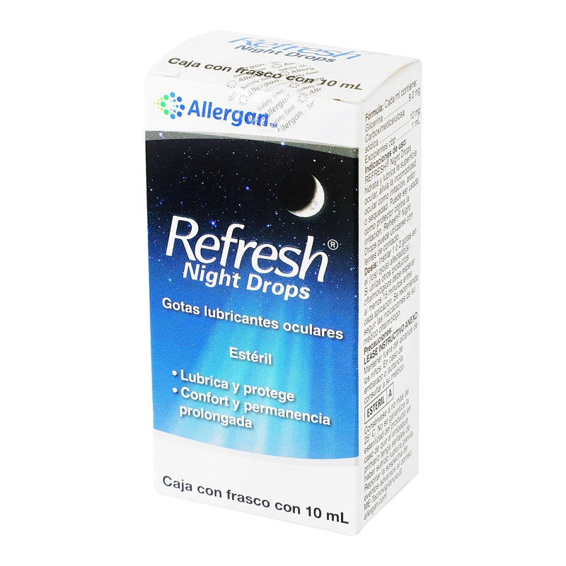 Refresh Night Drops Lubricante Naranja 10 Ml Gotas