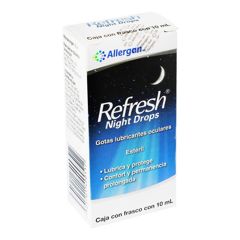 Refresh Night Drops Lubricante Naranja 10 Ml Gotas