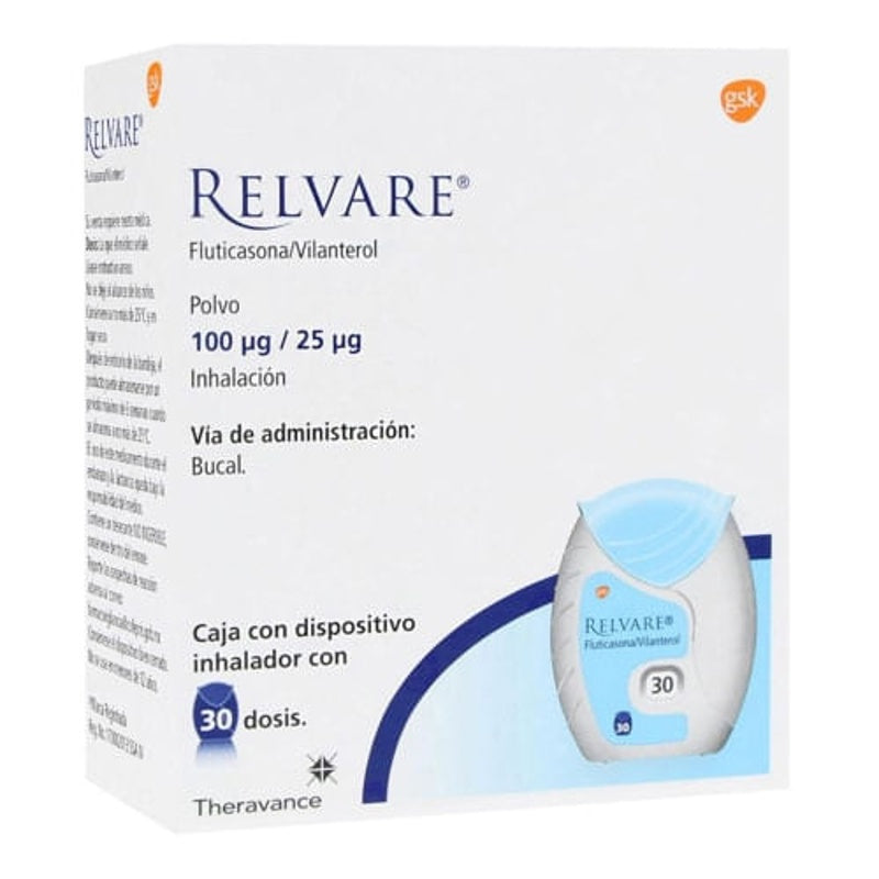 Relvare 100 / 25Mcg 30 Dosis Polvo