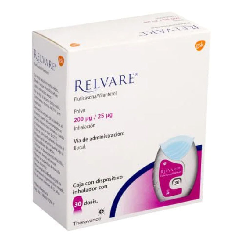 Relvare 200 / 25Mcg 30 Dosis Polvo
