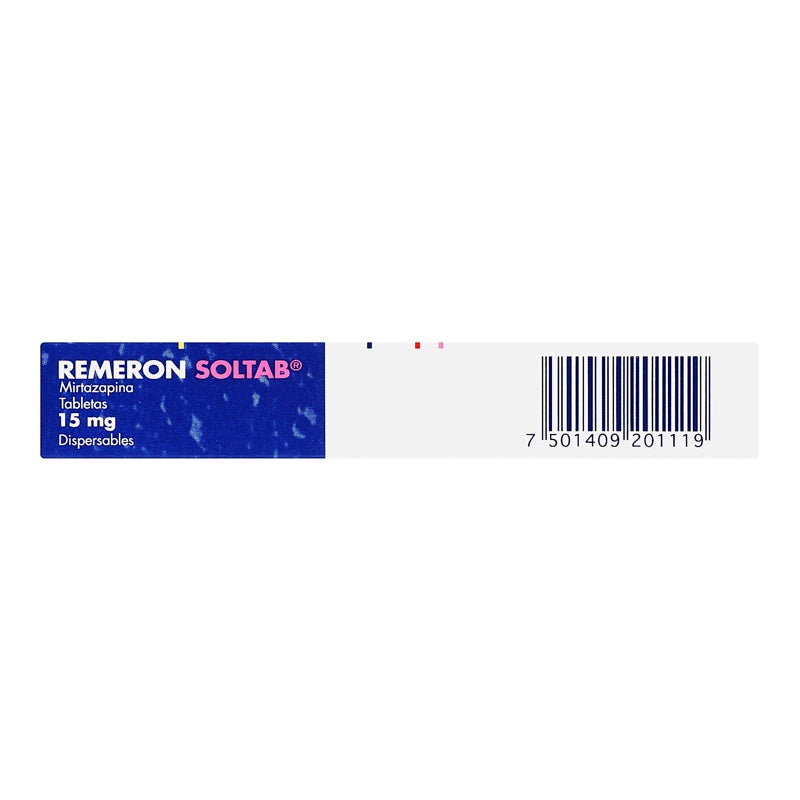 Remesron Remeron Solución Tabletas 15 Mg Con 12 Tabletas