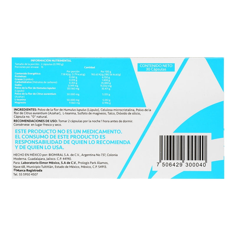 Remnural 0.495 Gr 30 Capsulas Suplemento Alimenticio