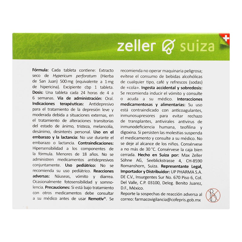 Remotiv 500 Mg Con 30 Tabletas