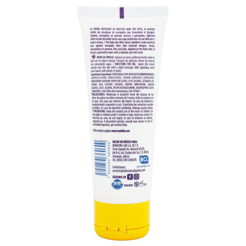 Repelente Bye Bites Baby 75 Ml Crema 7502254360600 7