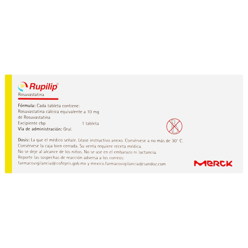 Rupilip 10 Mg Con 30 Tabletas 7502216935242 perfil 7