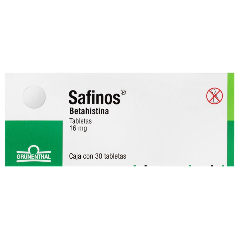 Safinos 16 Mg Con 30 Tabletas