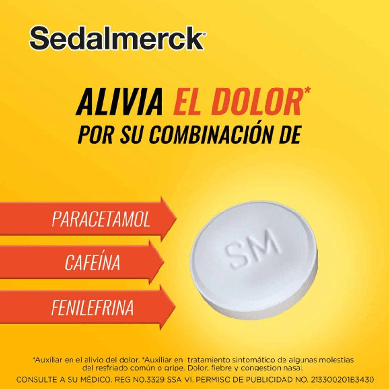 Sedalmerck 500 / 50 / 5 Mg Con 20 Tabletas
