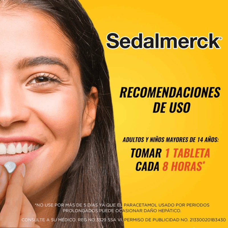 Sedalmerck 500 / 50 / 5 Mg Con 20 Tabletas