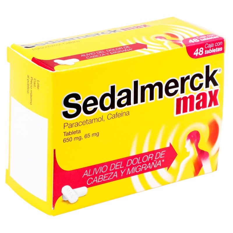 Sedalmerck Max 650 / 65 Mg Con 48 Tabletas