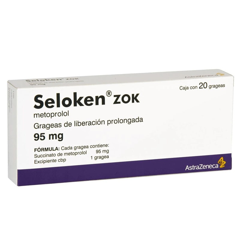 Seloken Zok 95 Mg Con 20 Tabletas