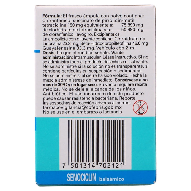 Senociclin Balsamico Infantil 2 Ml Frasco í­�mpula 7501314702121 perfil 8