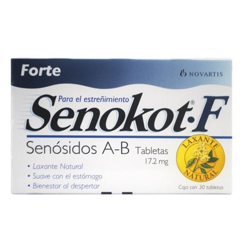 Senokot F 17.2 Mg Con 30 Tabletas 4822