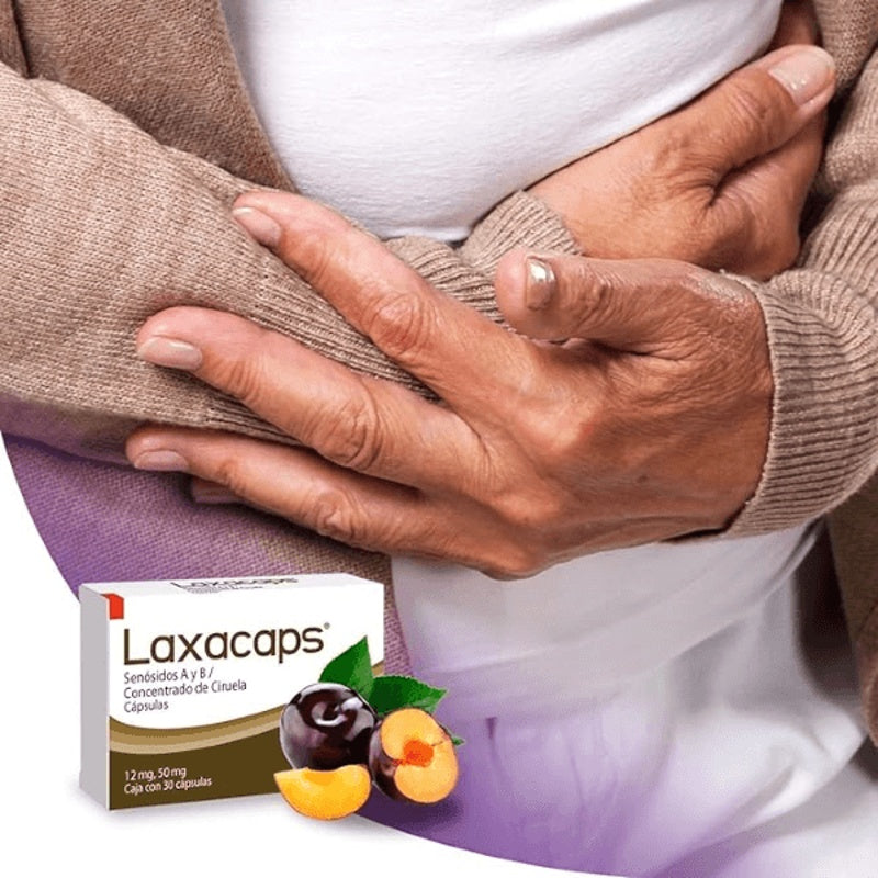 Senosidos A B / Concentrado De Ciruela Pasa 30 Tabletas Laxacaps