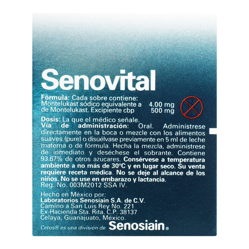Senovital 4 Mg 15 Sobres 7501314703562