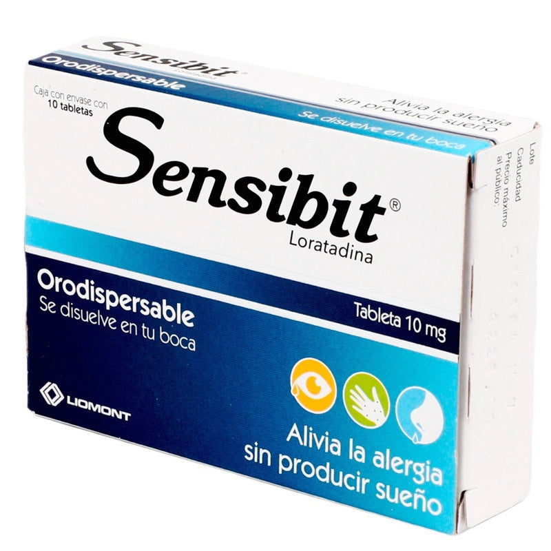 Sensibit 10 Mg Con 10 Tabletas Orodispersables 7501299330074 perfil 3