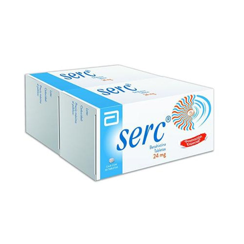 Serc 24 Mg Con 30 Tabletas Precio Especial