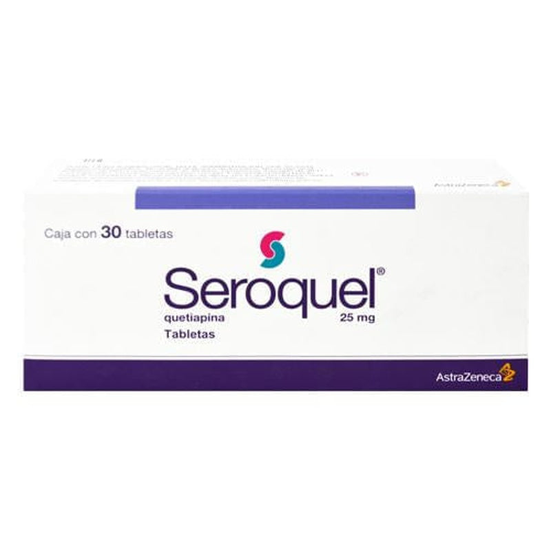 Seroquel 25 Mg Con 30 Tabletas