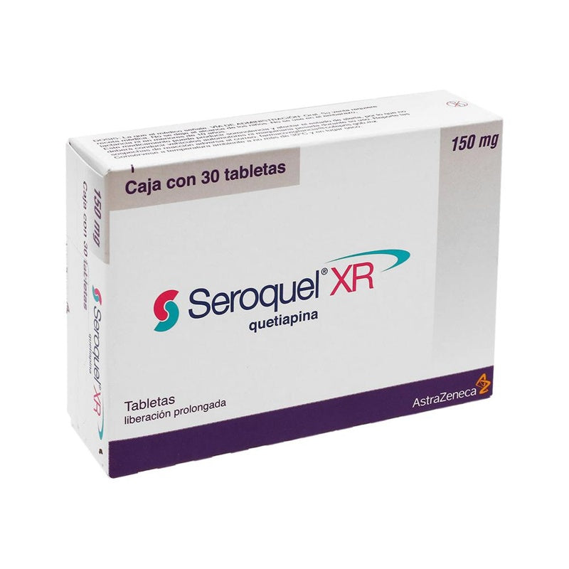 Seroquel Xr 150 Mg Con 30 Tabletas Liberación Prolongada