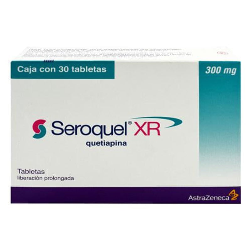 Seroquel Xr 300 Mg Con 30 Tabletas Liberación Prolongada