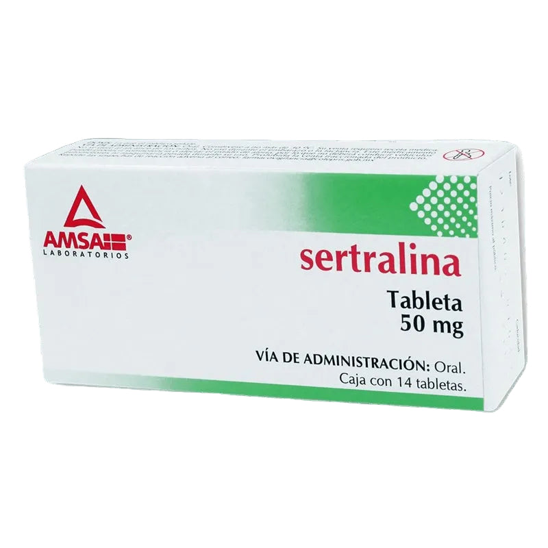 Sertralina 50 Mg Con 14 Tabletas Amsa 7501349021310