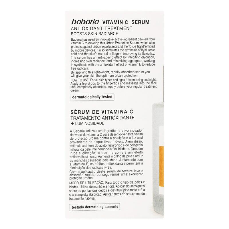Serum Babaria Vitamina C Antio 30 Ml 8410412100076 perfil 5