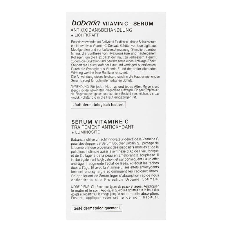 Serum Babaria Vitamina C Antio 30 Ml 8410412100076 perfil 7