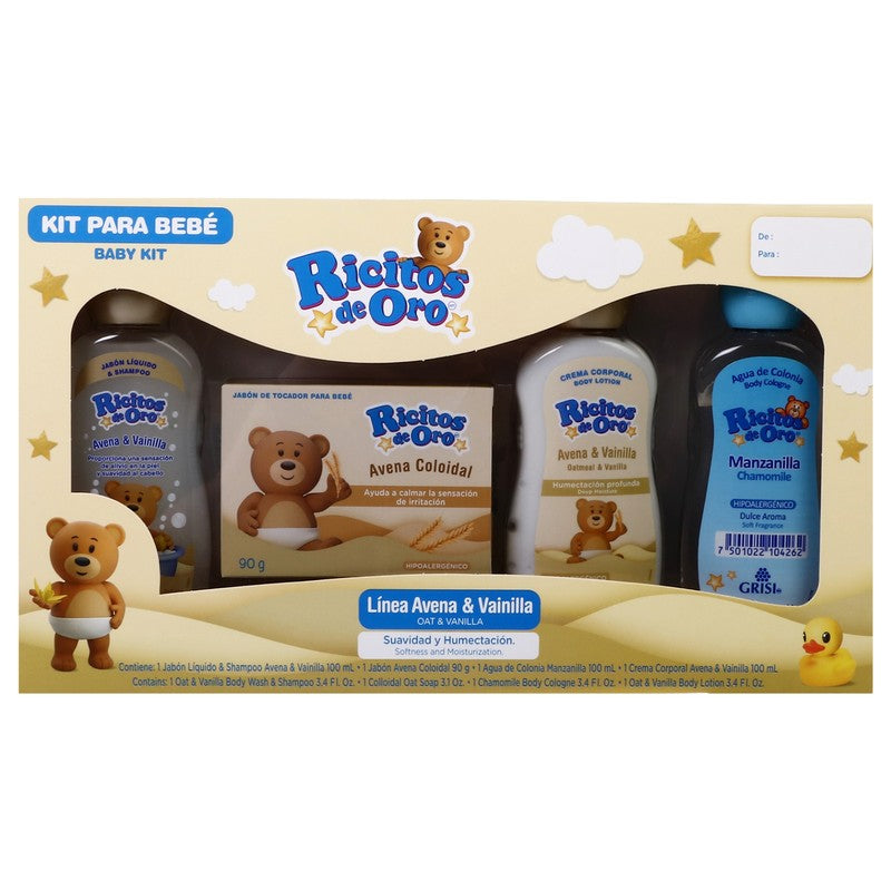 Set 4 Piezas Ricitos De Oro Avena Vainilla 7501022141571