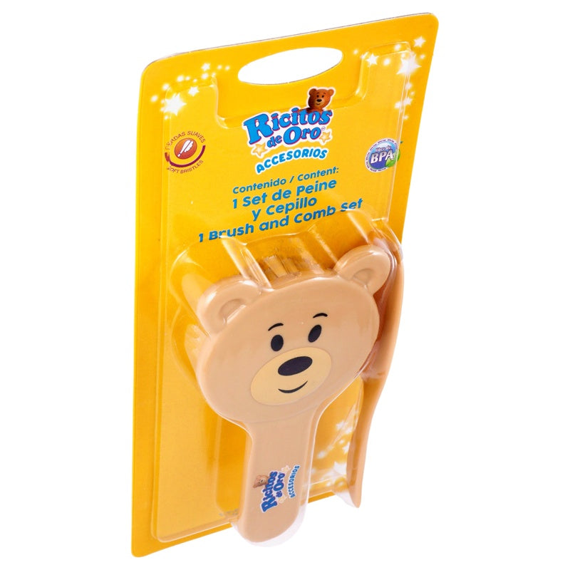 Set De Peine Y Cepillo Ricitos De Oro