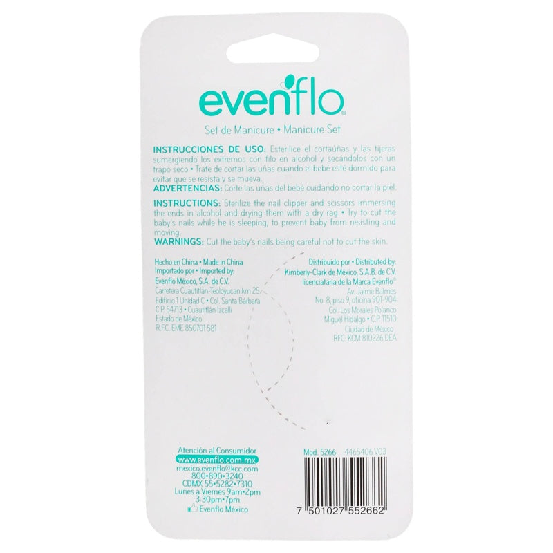 Set Evenflo Manicure Bebé 3 Piezas 7501027552662 perfil 7