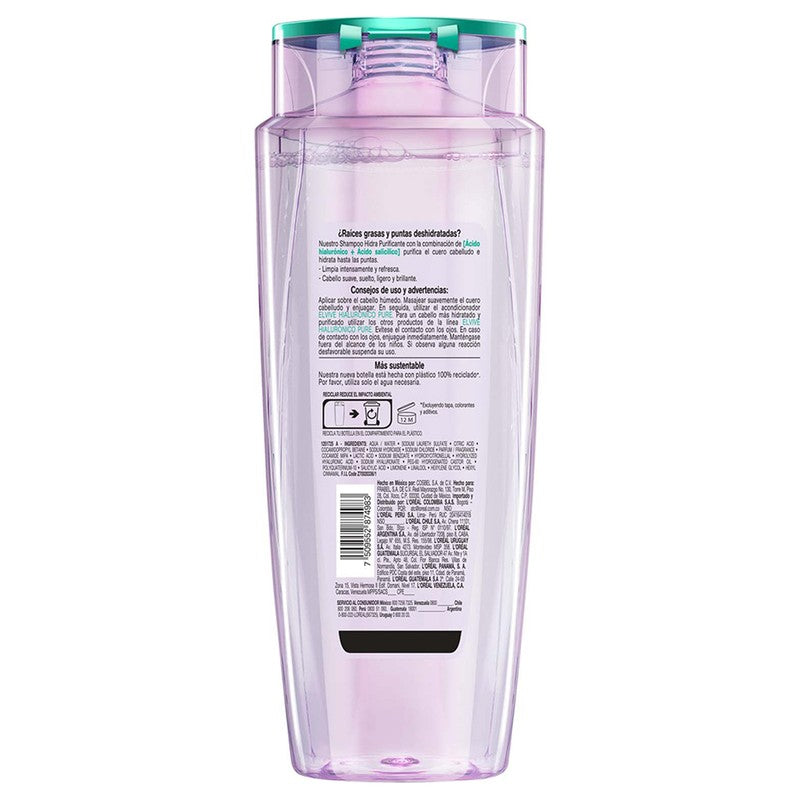 Shampoo Elvive Hialuronico Pure Hidrapurificante 680 Ml 7509552874983 2