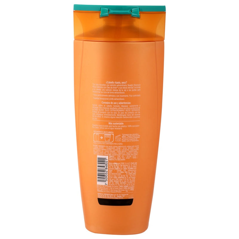 Shampoo Elvive Oleo Rizos 370 Ml 7509552848021 perfil 3