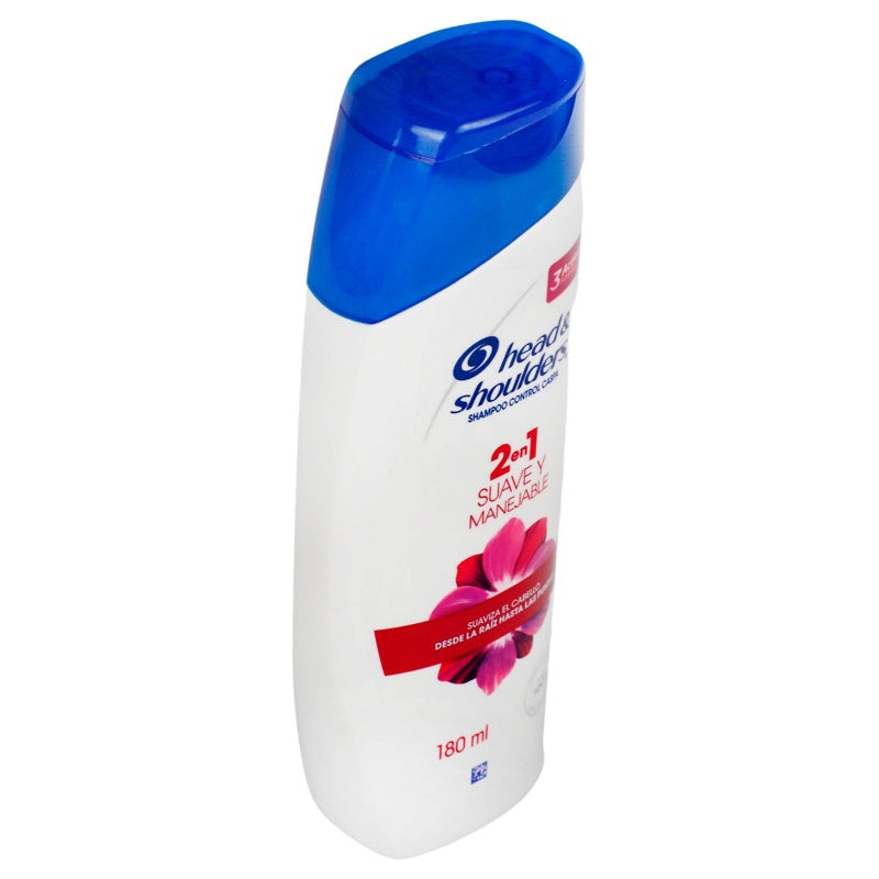 Shampoo Head & Shoulders 2-1 Suave Manej 180 Ml 7500435019811 perfil 2