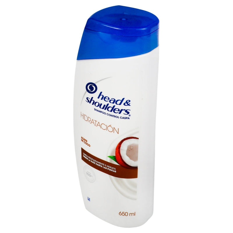 Shampoo Head & Shoulders Hidratacion Aceite Coco 650 Ml 7500435161602 perfil 4