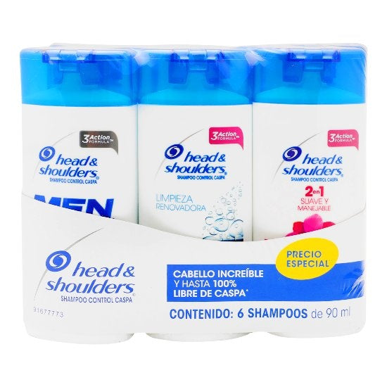 Shampoo Head & Shoulders L-Ren+Sveman+Olds 5+1 90 Ml 7500435127103