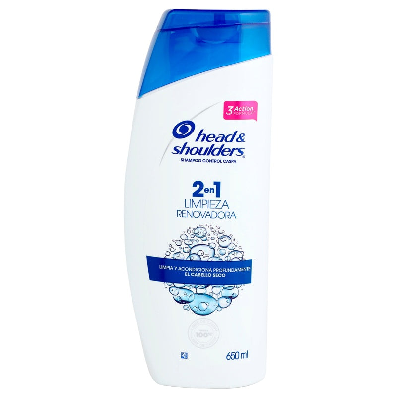 Shampoo Head & Shoulders Limpiador Renov 2 En 1 650 Ml