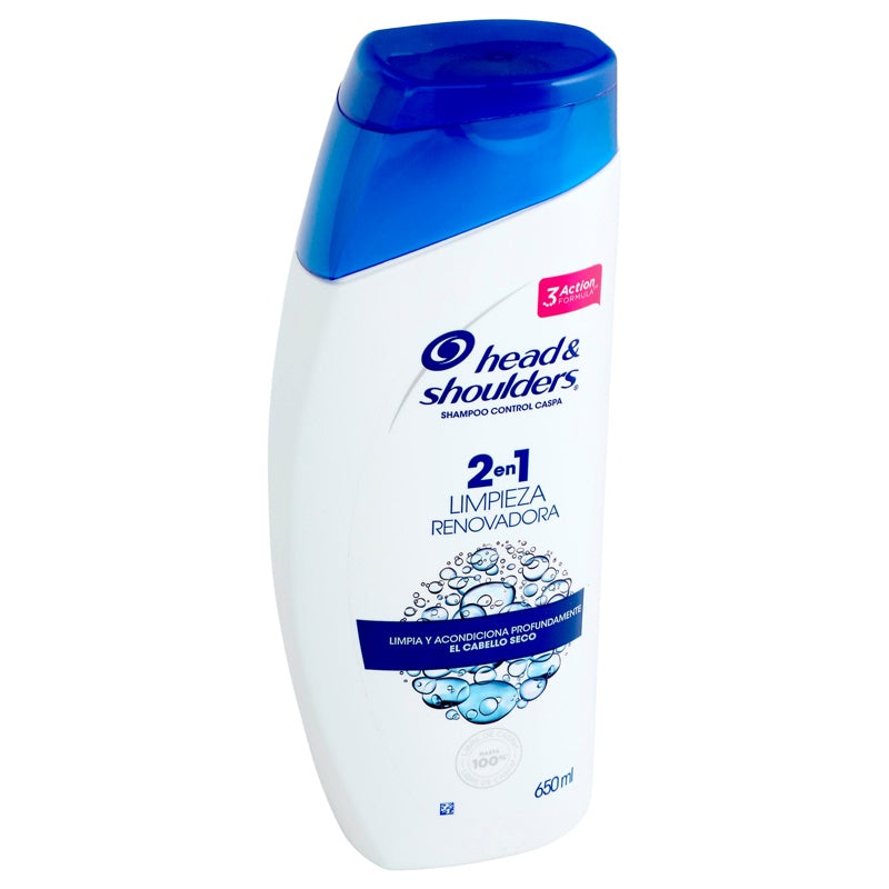 Shampoo Head & Shoulders Limpiador Renov 2 En 1 650 Ml perfil 2