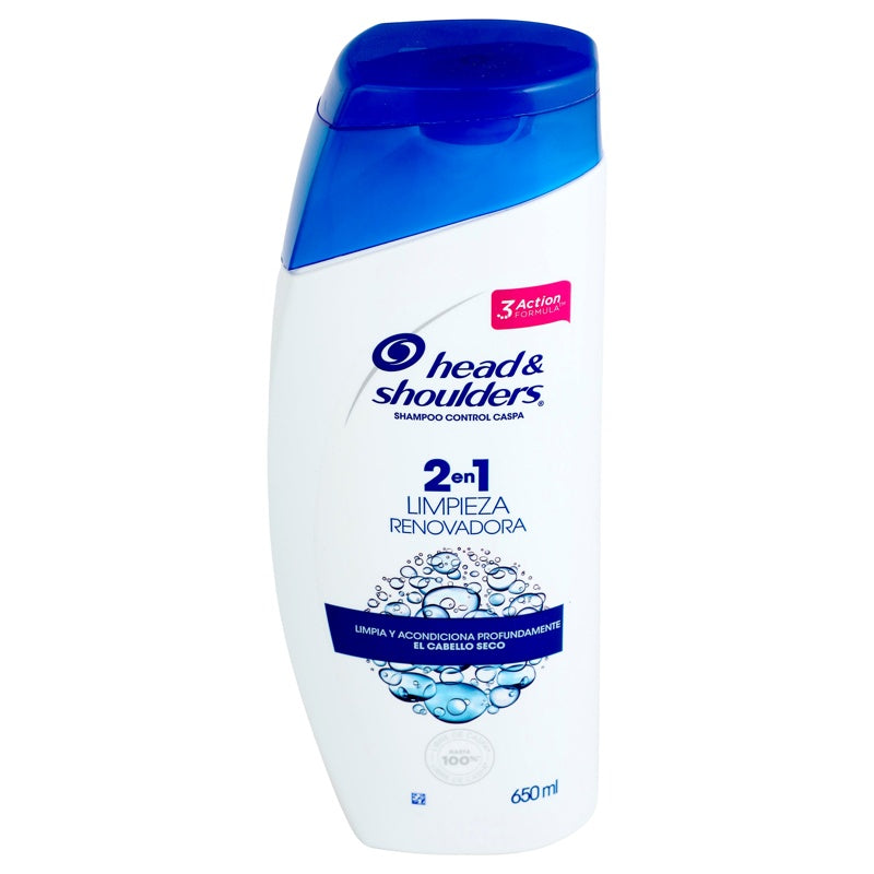 Shampoo Head & Shoulders Limpiador Renov 2 En 1 650 Ml perfil 3