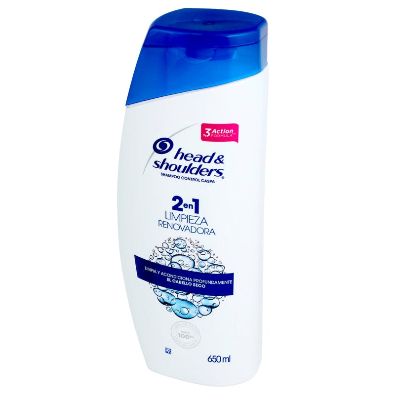 Shampoo Head & Shoulders Limpiador Renov 2 En 1 650 Ml perfil 4