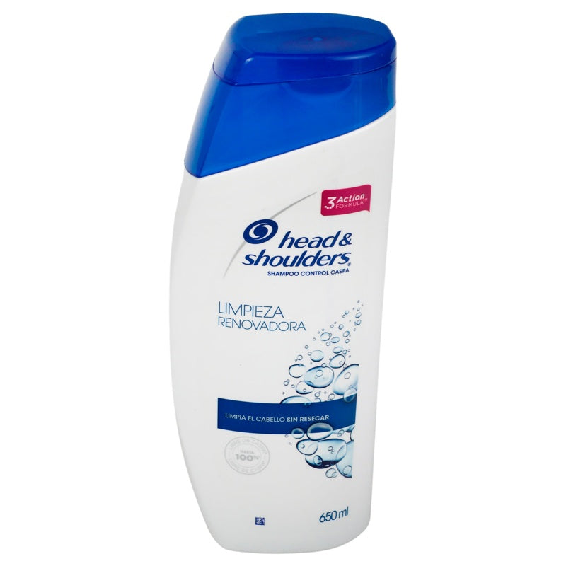 Shampoo Head & Shoulders Limpiador Renov 650 Ml 7500435162265 perfil 3