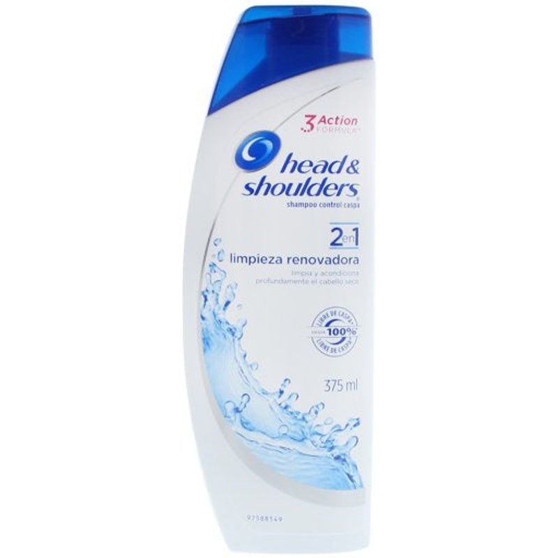Shampoo Head Shoulders Limpieza Renovadora 2En1 375 Ml