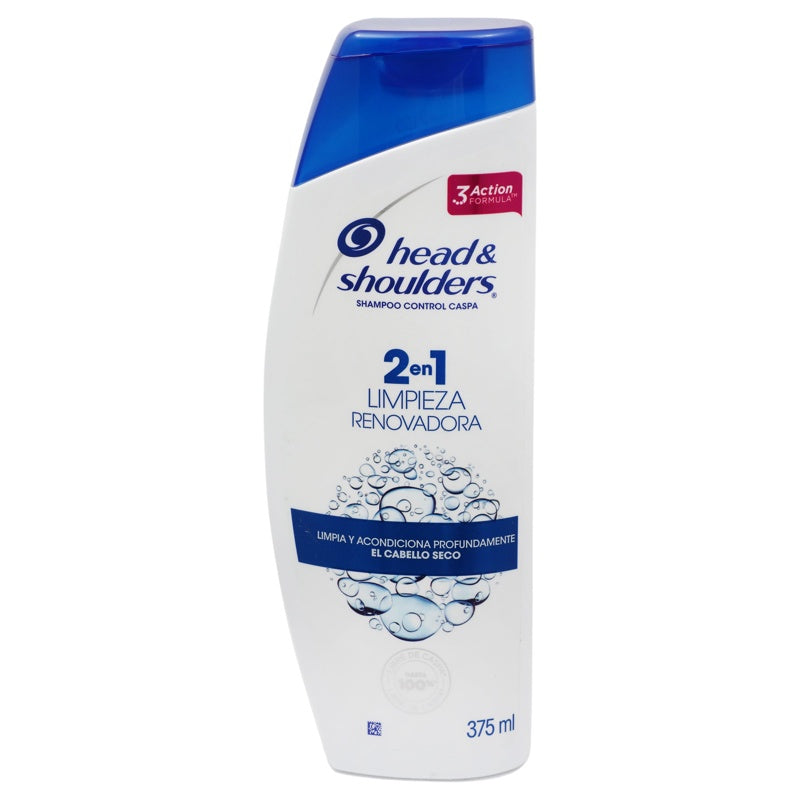 Shampoo Head Shoulders Limpieza Renovadora 2En1 375 Ml perfil 2