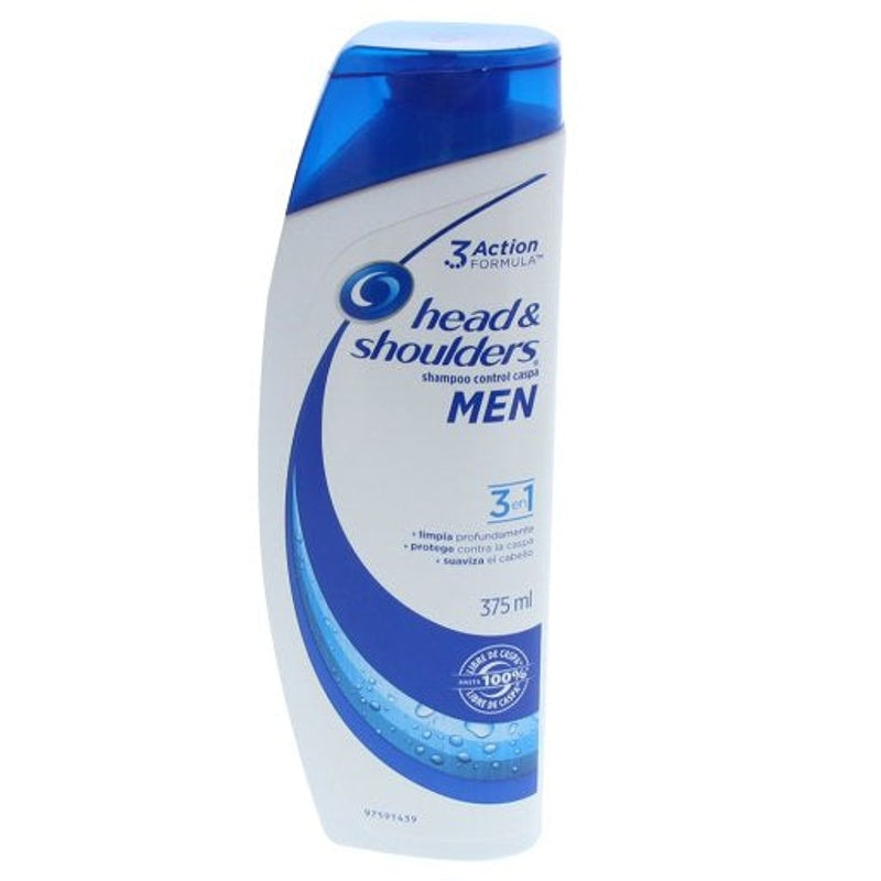Shampoo Head & Shoulders Men 3En1 Control Caspa 375 Ml perfil 4
