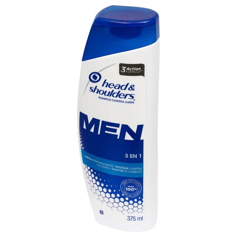 Shampoo Head & Shoulders Men 3En1 Control Caspa 375 Ml perfil 5