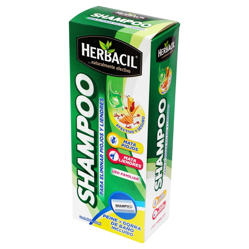 Shampoo Herbacil Piojos / Liendres 120 Ml 714706910074 perfil 3