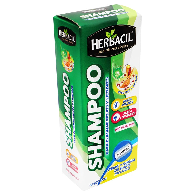Shampoo Herbacil Piojos / Liendres 120 Ml 714706910074 perfil 4