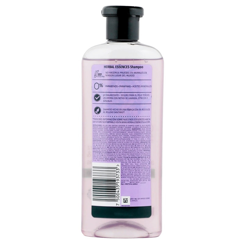 Shampoo Herbal Ess Anti-Frizz 400 Ml perfil 7